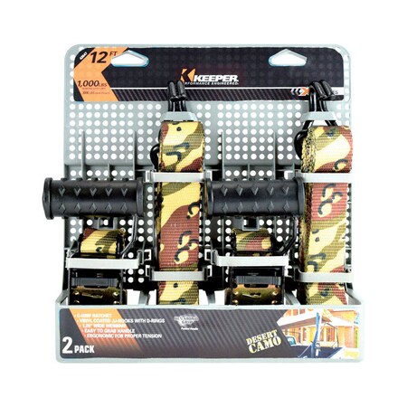 Keeper Keeper 1.25 in. W X 12 ft. L Multicolored Tie Down Strap 1000 lb 1 pk 43547